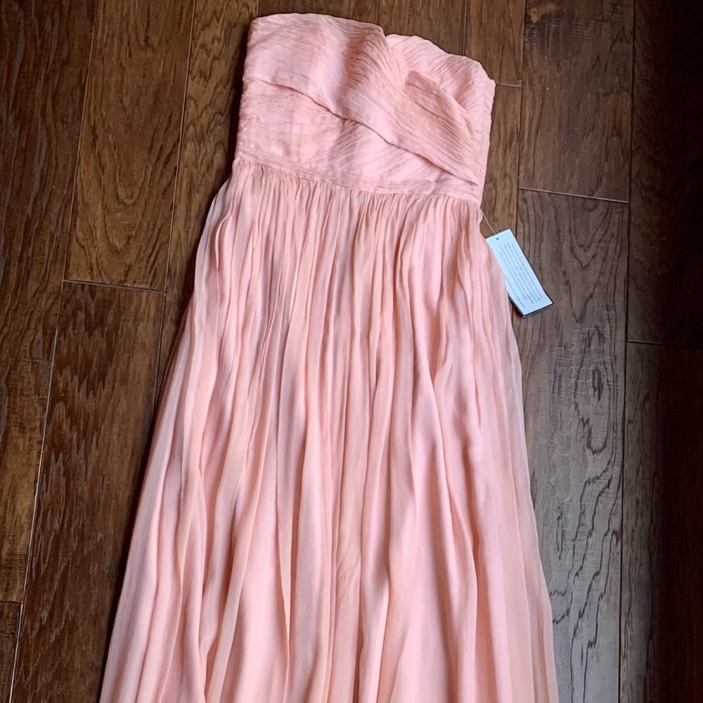 J Crew Arabelle Long Dress Silk Chiffon NWT Size 4